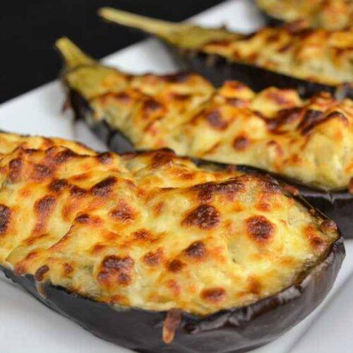 Berenjena Rellena de Pollo